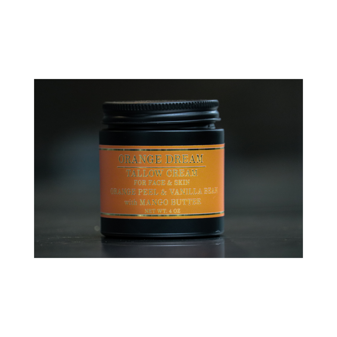 Orange Dream - Orange Peel & Vanilla Bean Tallow Skin Cream 4oz
