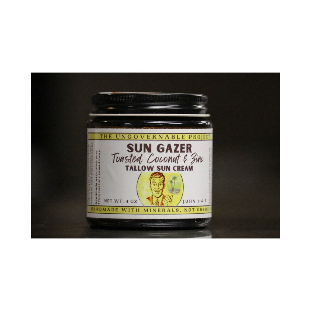 Sun Gazer - Toasted Coconut & Zinc Tallow Sun Cream 4oz