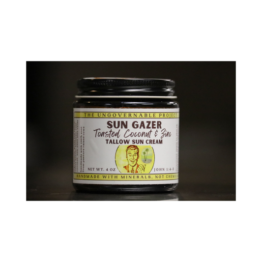 Sun Gazer - Toasted Coconut & Zinc Tallow Sun Cream 4oz