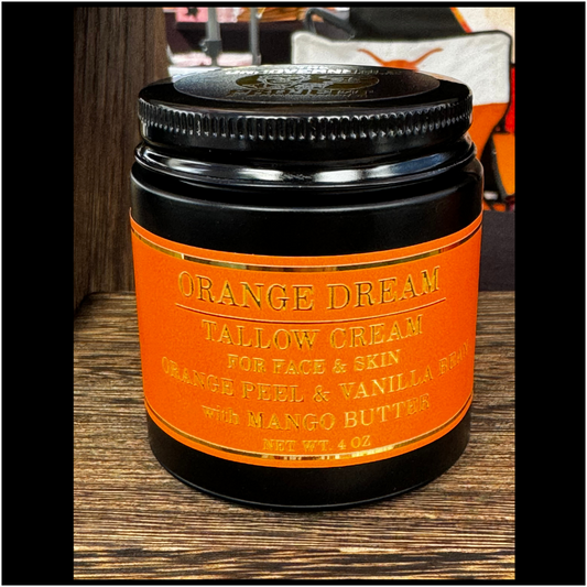 Orange Dream - Orange Peel & Vanilla Bean Tallow Skin Cream 4oz